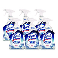 Disinfectant Power Bathroom Foamer, Liquid, Unscented, 22 oz Trigger Spray Bottle, 6/Carton (90036CT)