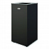 Square Metal Decorative Can, Steel, 24 gal, Black (MTCSQ240)