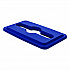 23 Gallon Resin Slim Trash Can Paper Recycling Lid, 11.87 x 20.25 x 1.35, Blue (TCNLID03BLD)