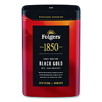 Black Gold Roast Ground Coffee, 12 oz Canister (12722EA)
