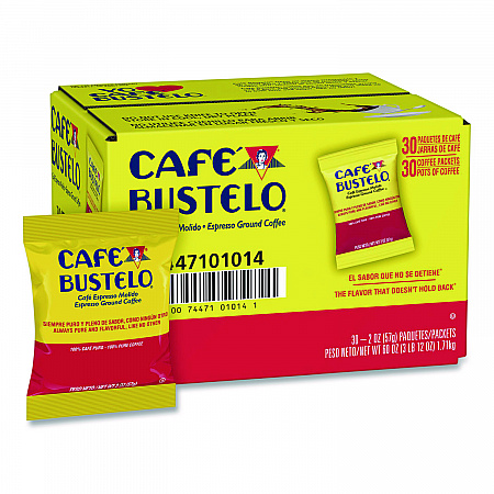 Regular Coffee Fraction Packs, Espresso, 2 oz Pack, 30/Carton (01014)