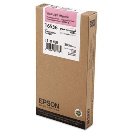 Epson T653600 Ultrachrome Hdr Ink, Vivid Light Magenta