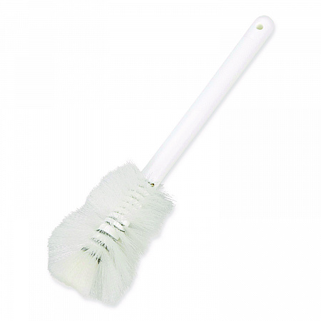 Sparta Handle Bottle Brush for Pint Bottles, White Polyester Bristles, 4.5