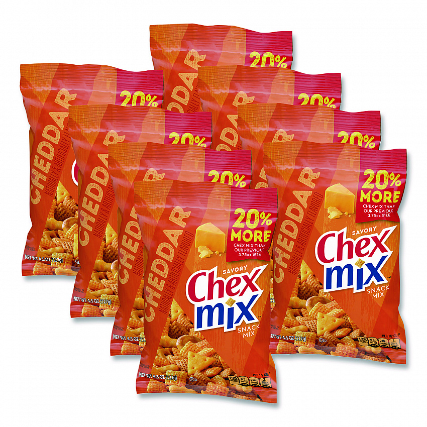 Snacks, Cheddar, 4.5 oz Bag, 8/Carton (SN21553)