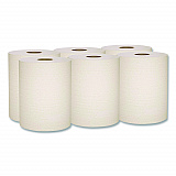 Essential 100% Recycled Fiber Hard Roll Towel, 1-Ply, 8" x 800 ft, 1.5" Core, Brown, 6 Rolls/Carton (56758)