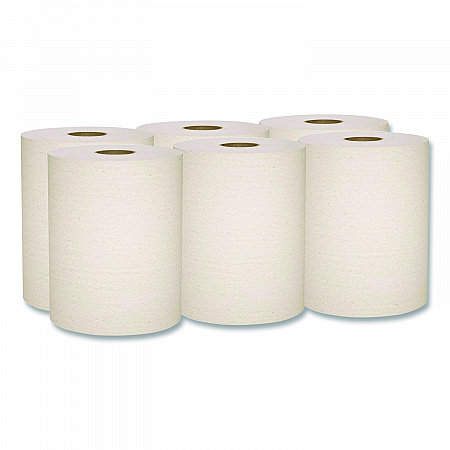 Essential 100% Recycled Fiber Hard Roll Towel, 1-Ply, 8