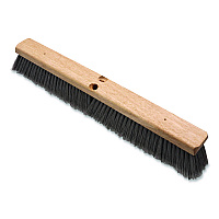 Flagged Floor Sweep, 3" Gray Flagged Filament Bristles, 24" Brush, 12/Carton (3621952423)