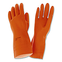 Alphatech 87-208 Heavyweight Gloves, Large, Orange, 144 Pairs/Carton (2089CT)