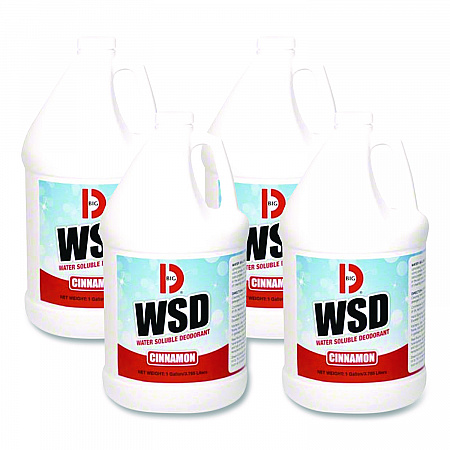 Water-Soluble Deodorant, Cinnamon, 1 gal Bottle, 4/Carton (1611)