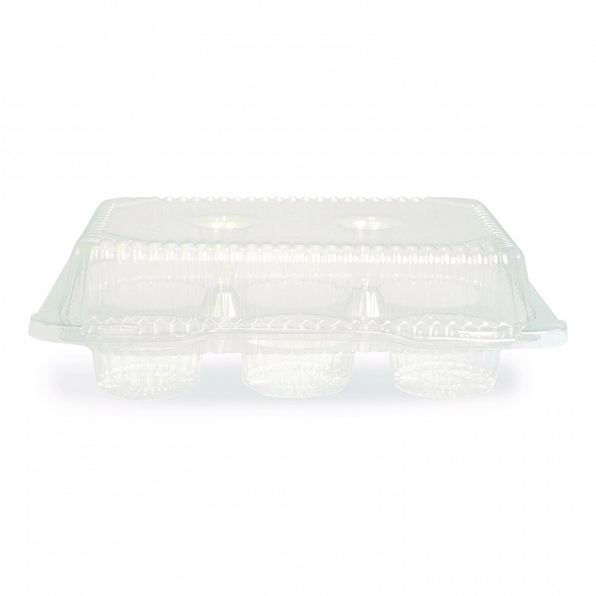 Bakery Containers, Muffin/Cupcake, 7.25 x 9.88 x 3.13, Clear, 250/Carton (18200)
