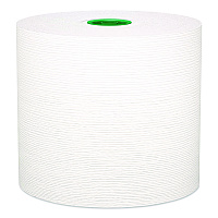 Hard Roll Paper Towels with Premium Absorbency Pockets with Colored Core, Green Core, 1-Ply, 7.5" x 700 ft, White, 6 Rolls/CT (25630)