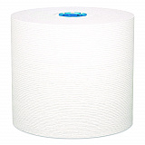 Hard Roll Paper Towels with Premium Absorbency Pockets with Colored Core, Blue Core, 1-Ply, 7.5" x 700 ft, White, 6 Rolls/CT (25637)