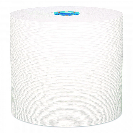 Hard Roll Paper Towels with Premium Absorbency Pockets with Colored Core, Blue Core, 1-Ply, 7.5