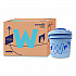 W Aviation Wet Wipe System Bucket, 1 gal, Blue/Gray, 4/Carton (28646)