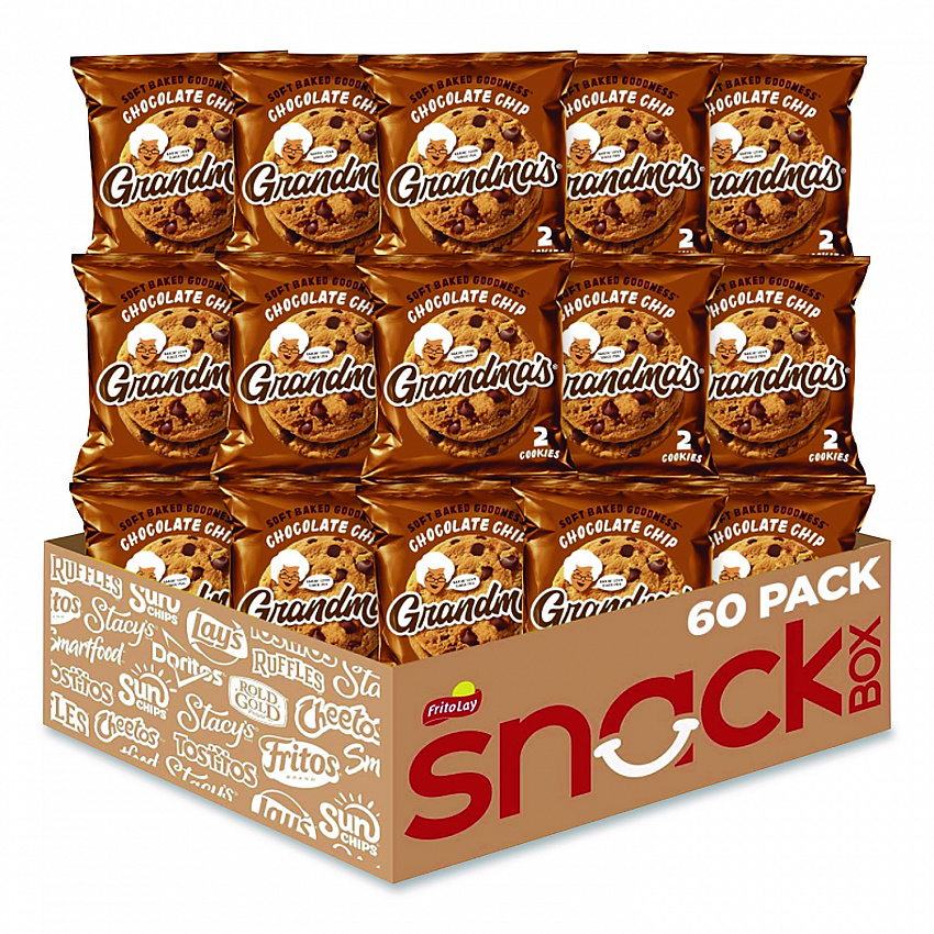 Cookies - Single Serve, Chocolate Chip, 2.5 oz Packet, 60/Carton (FRI45092)