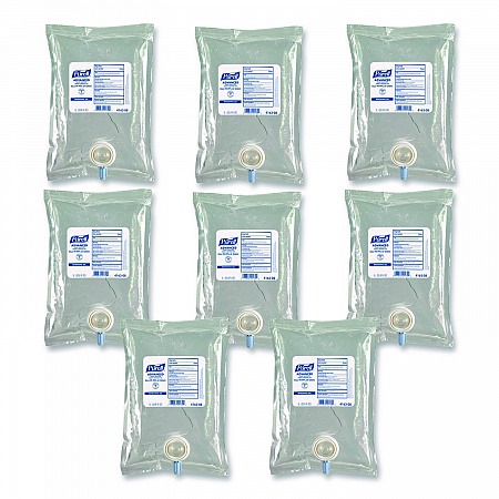 Advanced Hand Sanitizer Green Certified Gel Refill, For CS2 Dispensers, 1,000 mL, Fragrance-Free, 8/Carton (416308CT)