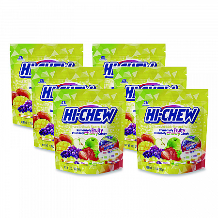 Fruit Chews, Original Stand Up Pouch, 12.7 oz, 6/Carton (00837)