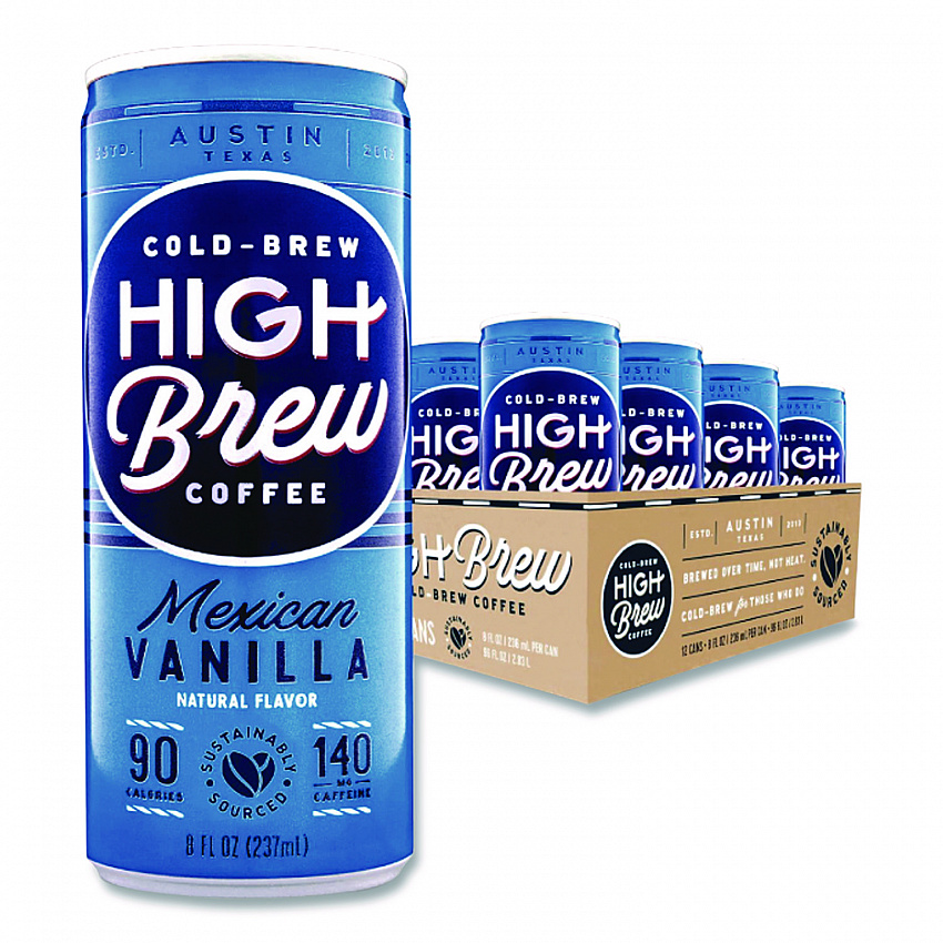 Cold Brew Coffee + Protein, Mexican Vanilla, 8 oz Can, 12/Pack (00501)