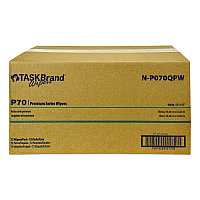 TASKBrand P70 Series Premium Wiper, 11 x 13, Unscented, 75/Pack, 12 Packs/Carton (NP070QPW)