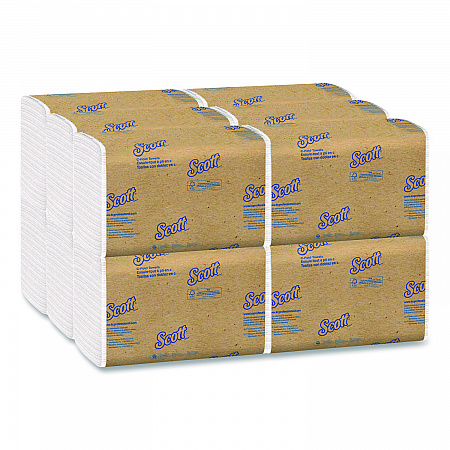 Essential C-Fold Towels for Business, Absorbency Pockets, 1-Ply, 10.13 x 13.15, White, 200/Pack, 12 Packs/Carton (01510)
