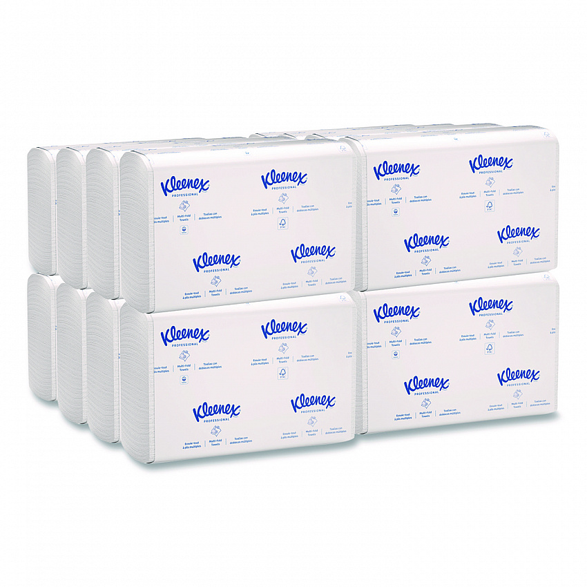 Multi-Fold Paper Towels, 1-Ply, 9.2 x 9.4, White, 150/Pack, 16 Packs/Carton (01890)