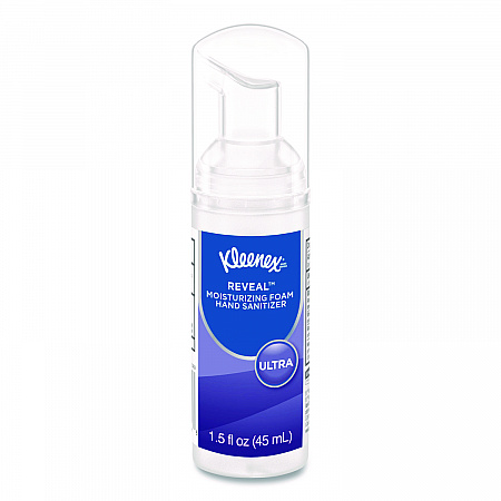 Ultra Moisturizing Foam Hand Sanitizer, 1.5 oz Pump Bottle, Unscented (34604EA)