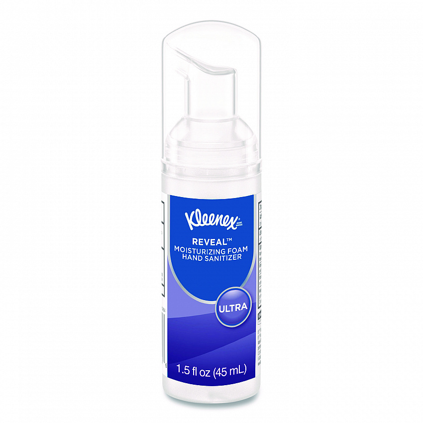 Ultra Moisturizing Foam Hand Sanitizer, 1.5 oz Pump Bottle, Unscented (34604EA)