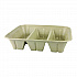 Fiber Catering Pans, 3 Compartments, 10.3 x 2.8 x 12.8, Paper, Natural, 200/Carton (CASC104TLLF)