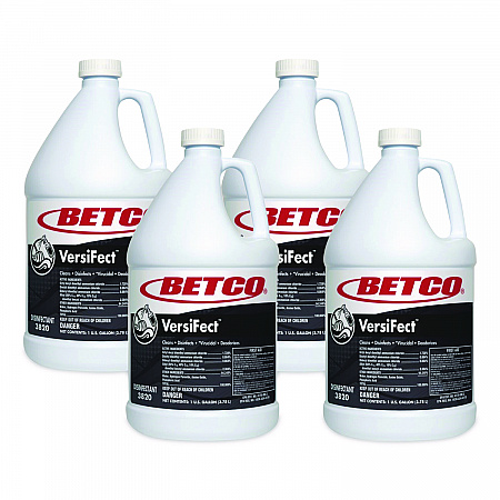 VersiFect Cleaner Disinfectant, Fresh Scent, 1 gal Bottle, 4/Carton (38200400)