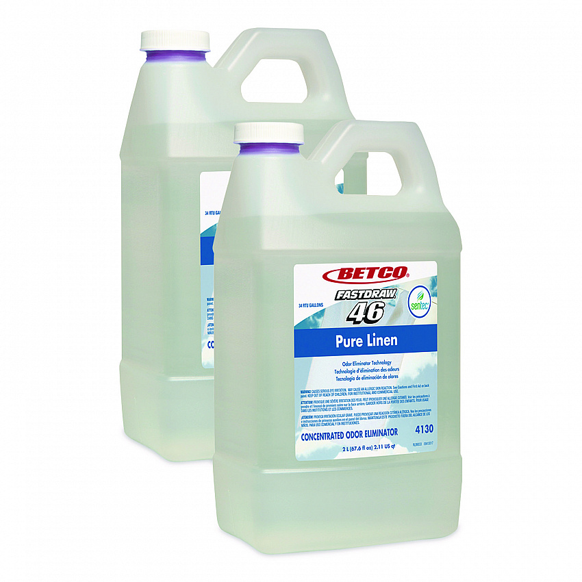 SenTec Pure Linen Concentrate Odor Eliminator, Pure Linen, 2 L Bottle, 2/Carton (4130B200)