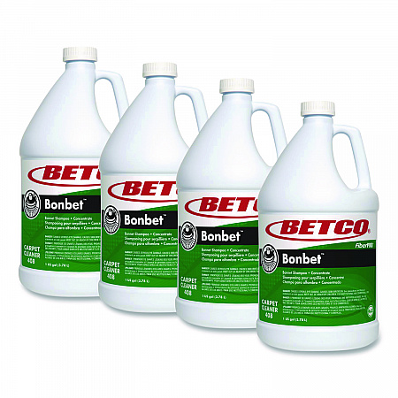 FiberPRO Bonbet Carpet Shampoo, 1 gal Bottle, 4/Carton (4080400)