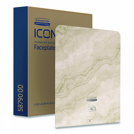 ICON Faceplate for Automatic Roll Towel Dispenser, 18.12 x 15.62 x 12.87, Warm Marble (58790)