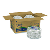 Pathways Soak Proof Shield Heavyweight Paper Plates, WiseSize, 8.5" dia, Green/Burgundy, 500/Carton (SXP9PATH)