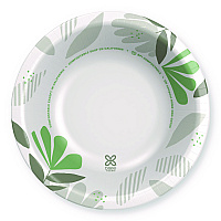 Pathways Heavyweight Paper Bowls, 20 oz, White/Green/Burgundy, 125/Pack (SX20PATHPK)