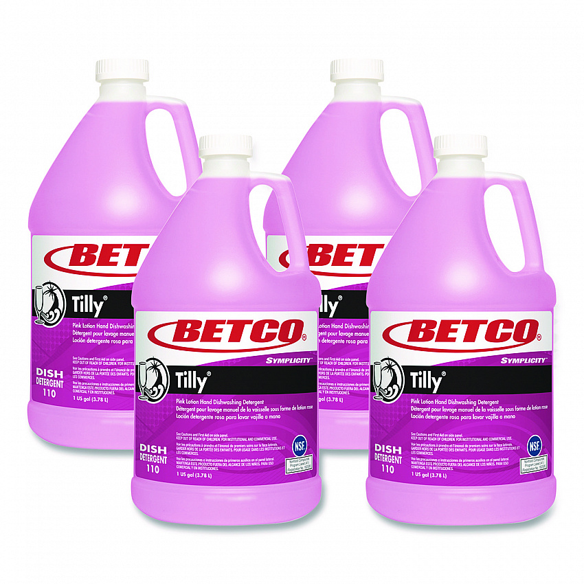 Symplicity Tilly Hand Dishwashing Detergent, Fresh Bouquet Scent, 1 gal Bottle, 4/Carton (1100400)