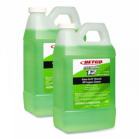 Green Earth FastDraw Natural All Purpose Cleaner, Clean Scent, 2 L Bottle, 4/Carton (1984700)