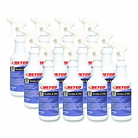BestScent Smoke and Odor Eliminator, Various Floral/Fruit Scents, 32 oz Spray Bottle, 12/Carton (2341200)