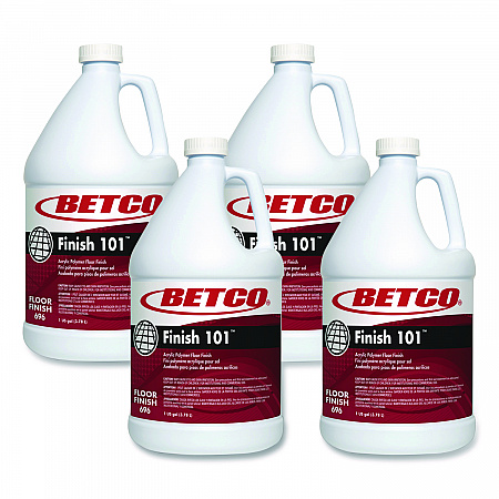 Finish 101 Floor Finish, 1 gal Bottle, 4/Carton (6960400)