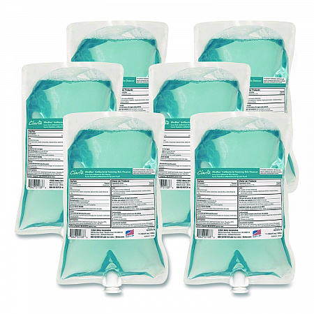 UltraBlue Antibacterial Foaming Skin Cleanser Refill, Fragrance-Free, 1,000 mL, 6/Carton (7592900)