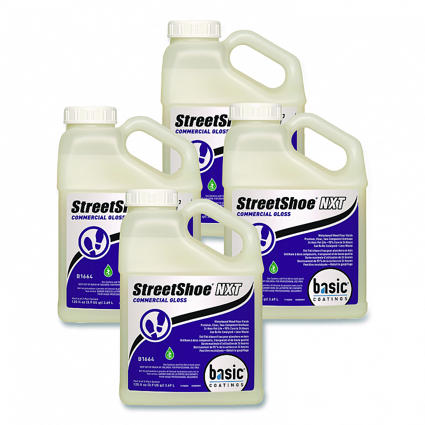 StreetShoe NXT Wood Floor Finish. 1 gal Bottle, 4/Carton (16644312)