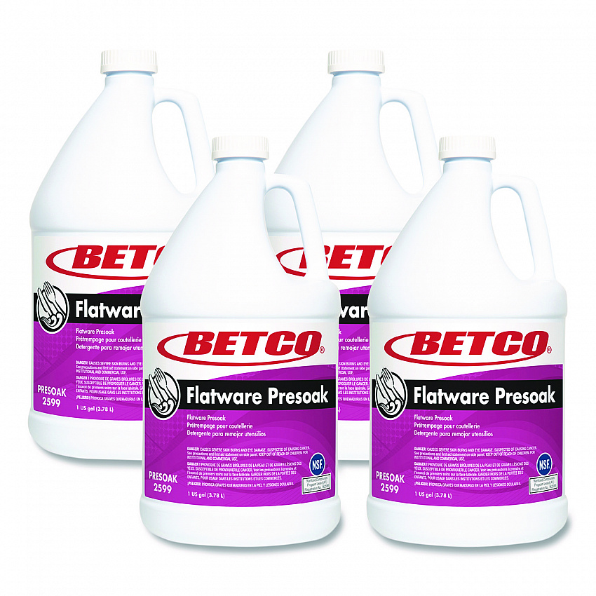 Flatware Presoak 1 gal Bottle, 4/Carton (25990400)