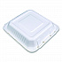 ChampWare Molded-Fiber Clamshell Containers, 9 x 9 x 3, White, 100/Sleeve, 2 Sleeves/Carton (18935WPF)