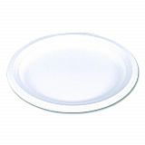 ChampWare Molded Fiber Tableware, Molded Fiber Platter, 12.5" dia, White, 125 Plates/Sleeve, 4 Sleeves/Carton (18560WPF)