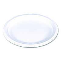 ChampWare Molded Fiber Tableware, Molded Fiber Platter, 12.5" dia, White, 125 Plates/Sleeve, 4 Sleeves/Carton (18560WPF)