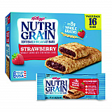 Nutri-Grain Soft Baked Breakfast Bars, Strawberry, Indv Wrapped 1.3 oz Bar, 16/Box (35945)