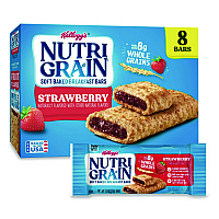 Nutri-Grain Soft Baked Breakfast Bars, Strawberry, 1.3 oz, 8/Box (35902)