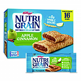 Nutri-Grain Soft Baked Breakfast Bars, Apple-Cinnamon, Indv Wrapped 1.3 oz Bar, 16/Box (35645)