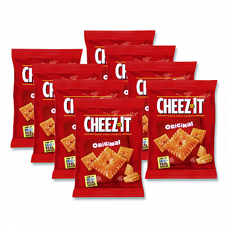 Cheez-It Crackers, 1.5 oz Single-Serving Snack Pack, 8/Box (12233)