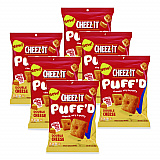 Puff'd Crackers, Double Cheese, 3 oz Bag, 6/Carton (00022)