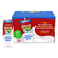 Low Fat Milk, 1% Plain, 8 oz, 18/Carton (061223)